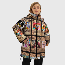 Женская зимняя куртка Oversize карточки ван пис - фото 2