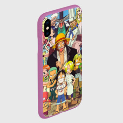 Чехол для iPhone XS Max матовый One Piece персонажи - фото 2