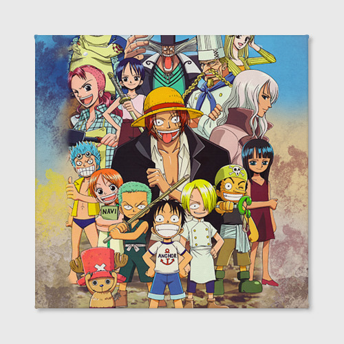 Холст квадратный One Piece персонажи, цвет 3D печать - фото 2