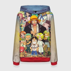 Женская толстовка 3D One Piece персонажи