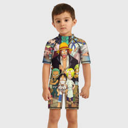 Детский купальный костюм 3D One Piece персонажи - фото 2