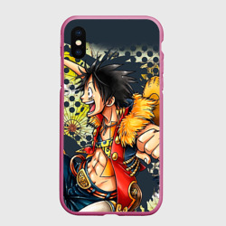 Чехол для iPhone XS Max матовый One Piece кулак
