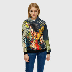 Женская толстовка 3D One Piece кулак - фото 2