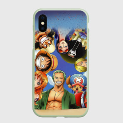 Чехол для iPhone XS Max матовый Взгляд сверху One Piece