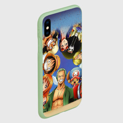 Чехол для iPhone XS Max матовый Взгляд сверху One Piece - фото 2