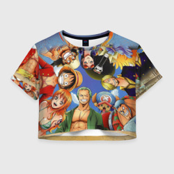 Женская футболка Crop-top 3D Взгляд сверху One Piece