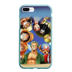 Чехол для iPhone 7Plus/8 Plus матовый Взгляд сверху One Piece