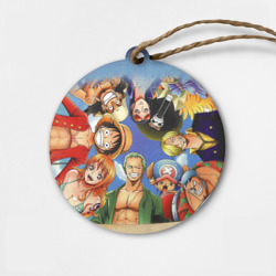 Деревянная игрушка круг Взгляд сверху One Piece
