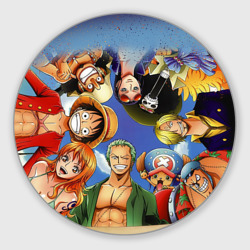 Круглый коврик для мышки Взгляд сверху One Piece