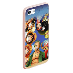 Чехол для iPhone 5/5S матовый Взгляд сверху One Piece - фото 2