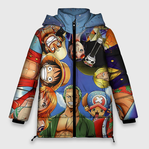 Женская зимняя куртка Oversize Взгляд сверху One Piece, цвет светло-серый