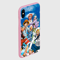 Чехол для iPhone XS Max матовый One Piece в облаках - фото 2