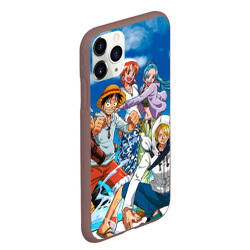 Чехол для iPhone 11 Pro Max матовый One Piece в облаках - фото 2