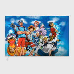 Флаг 3D One Piece в облаках