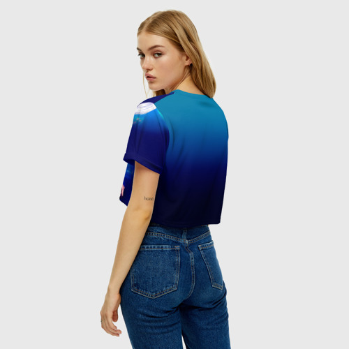 Женская футболка Crop-top 3D Токийский Гуль, цвет 3D печать - фото 5