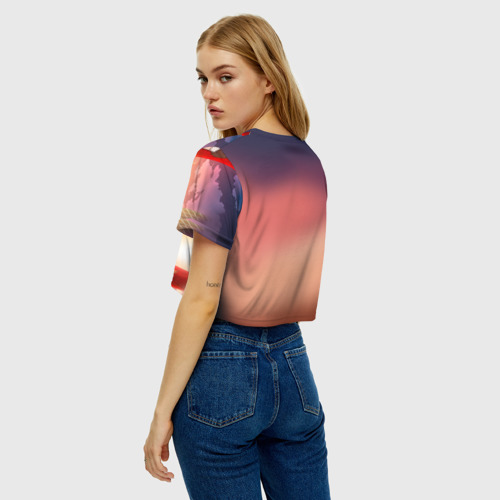 Женская футболка Crop-top 3D Токийский Гуль, цвет 3D печать - фото 5