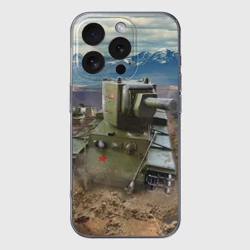 Чехол для iPhone 16 Pro Max силиконовый с защитой камеры Танк КВ-2