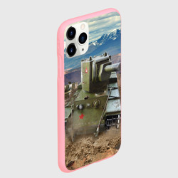 Чехол для iPhone 11 Pro матовый Танк КВ-2 - фото 2