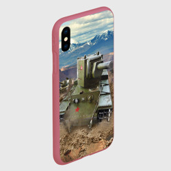 Чехол для iPhone XS Max матовый Танк КВ-2 - фото 2