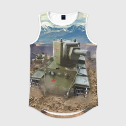 Мужская спортивная майка 3D Танк КВ-2