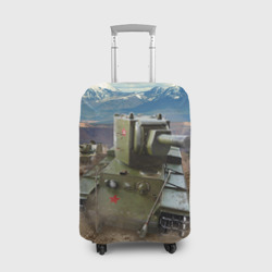 Чехол для чемодана 3D Танк КВ-2