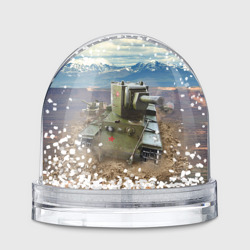 Игрушка Снежный шар Танк КВ-2