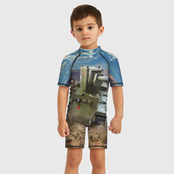 Детский купальный костюм 3D Танк КВ-2 - фото 2