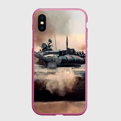 Чехол для iPhone XS Max матовый Танк