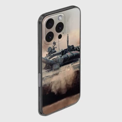 Чехол для iPhone 16 Pro силиконовый с защитой камеры Танк - фото 2