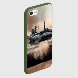 Чехол для iPhone 5/5S матовый Танк - фото 2