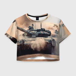 Женская футболка Crop-top 3D Танк