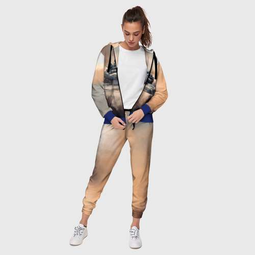 Женский костюм 3D Танк, цвет синий - фото 3