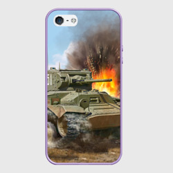 Чехол для iPhone 5/5S матовый Танк