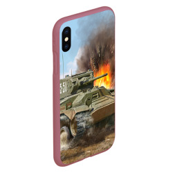 Чехол для iPhone XS Max матовый Танк - фото 2