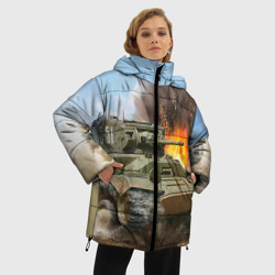 Женская зимняя куртка Oversize Танк - фото 2