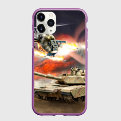 Чехол для iPhone 11 Pro матовый Танк