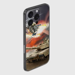 Чехол для iPhone 16 Pro силиконовый с защитой камеры Танк - фото 2