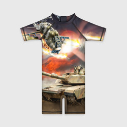 Детский купальный костюм 3D Танк