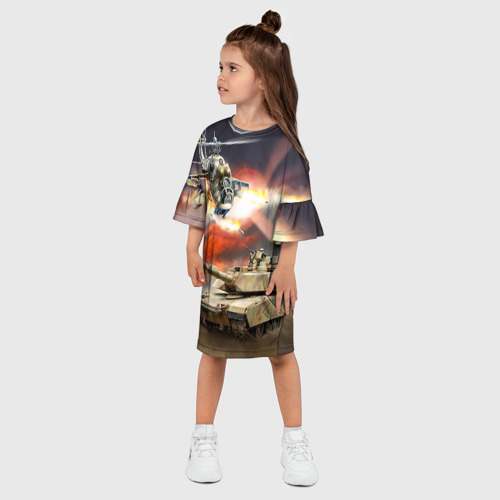 Детское платье 3D Танк - фото 3