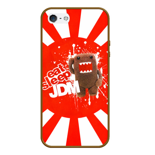 Чехол для iPhone 5/5S матовый Domo jdm, цвет коричневый