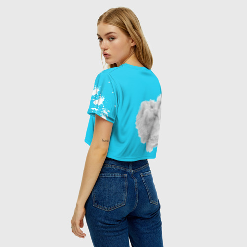 Женская футболка Crop-top 3D Tourer V, цвет 3D печать - фото 5