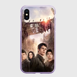 Чехол для iPhone XS Max матовый Бегущий в лабиринте