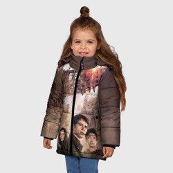Зимняя куртка для девочек 3D Бегущий в лабиринте - фото 2