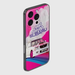 Чехол для iPhone 16 Pro силиконовый с защитой камеры Subaru - фото 2