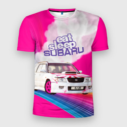 Мужская футболка 3D Slim Subaru