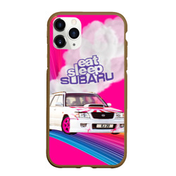 Чехол для iPhone 11 Pro Max матовый Subaru