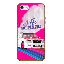 Чехол для iPhone 5/5S матовый Subaru