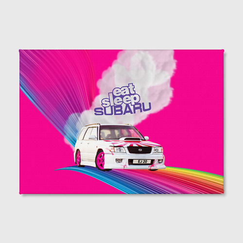Холст прямоугольный Subaru, цвет 3D печать - фото 2