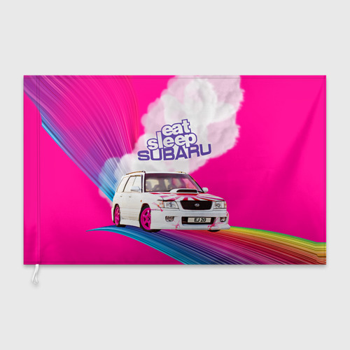 Флаг 3D Subaru - фото 3