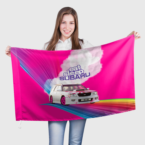 Флаг 3D Subaru